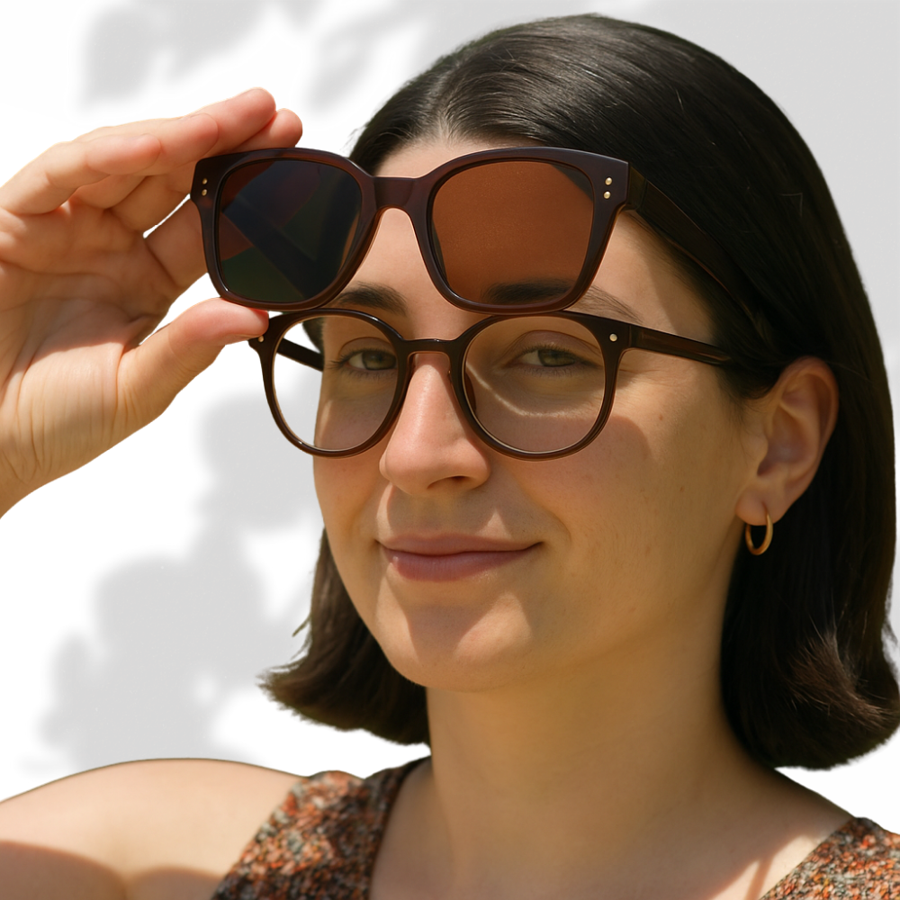 Lunettes de soleil DuoVue™- Superposition Verres polarisés Protection UV400